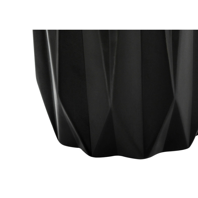 Lighting, 25 po, lampe de table, céramique noire, abat-jour, contemporain