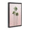 Escapade de palmiers sur cadre flottant rose, design par Natalie Carpentieri