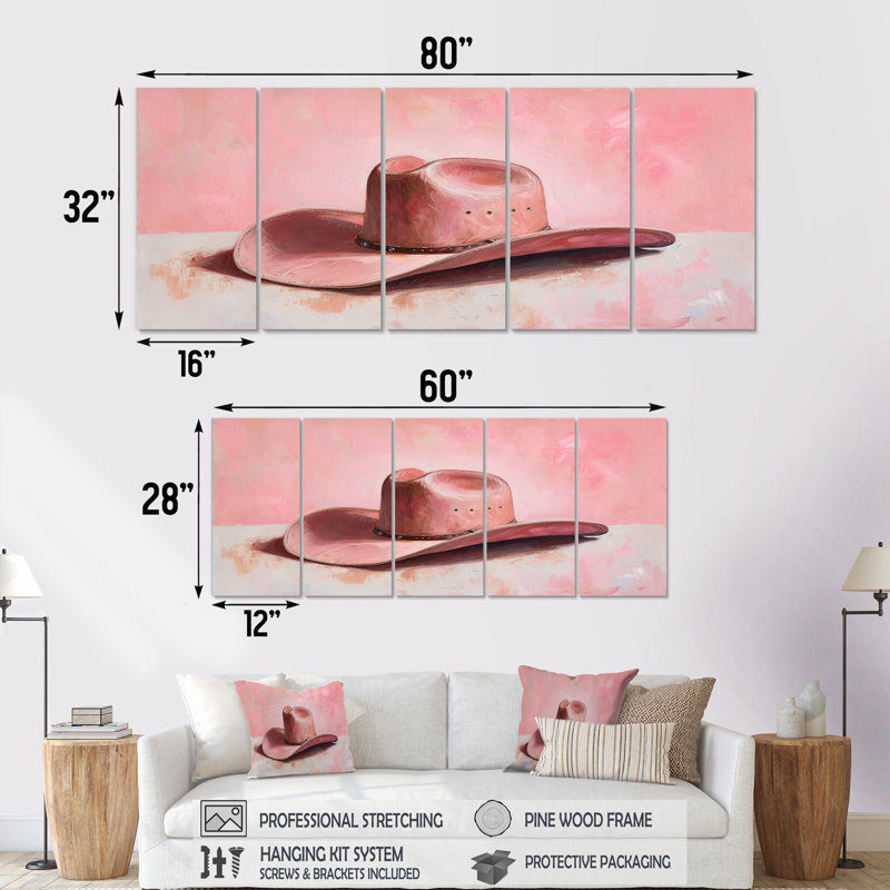 Ensemble de décoration murale Cowboys, H 32 po x l 80 po