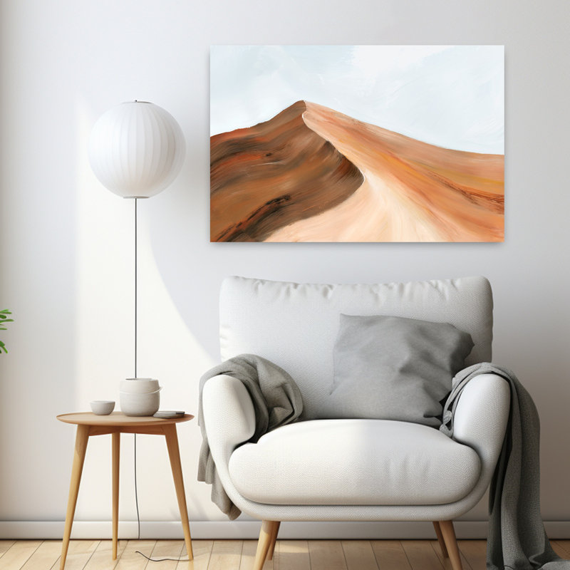 Désert de l'Arizona I, paysage serein et paisible abstrait, art naturel, H 24 po x l 36 po