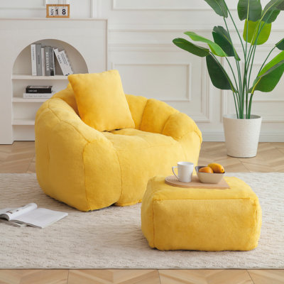 Fauteuil à billes avec repose-pieds