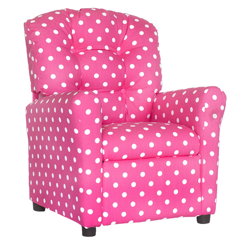 Fauteuil inclinable Cyion, pour enfants, Rose bonbon