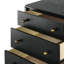 Table de chevet 3 tiroirs noire