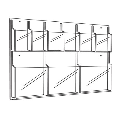 Reveal™ 27" H Brochure and Pamphlet Rack