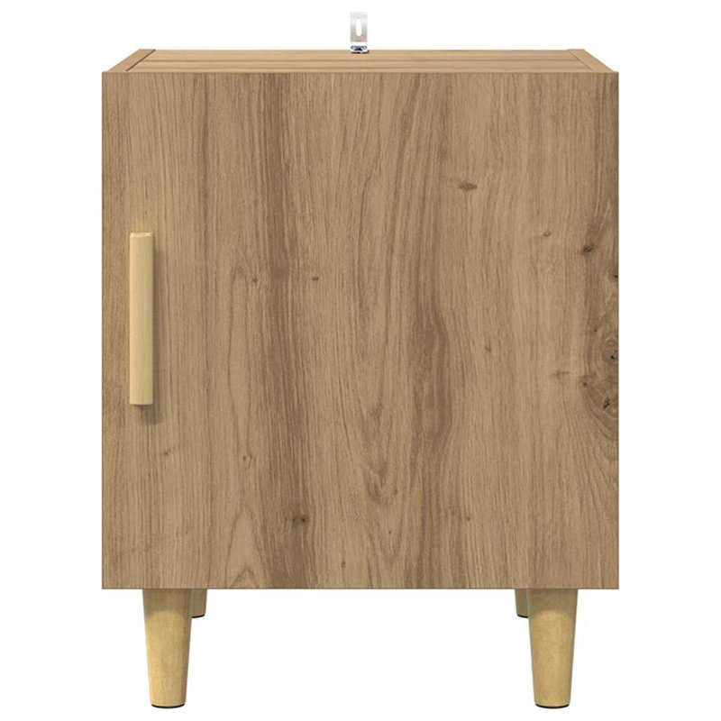40cm W Manufactured Wood Bedside Table, Artisan Oak