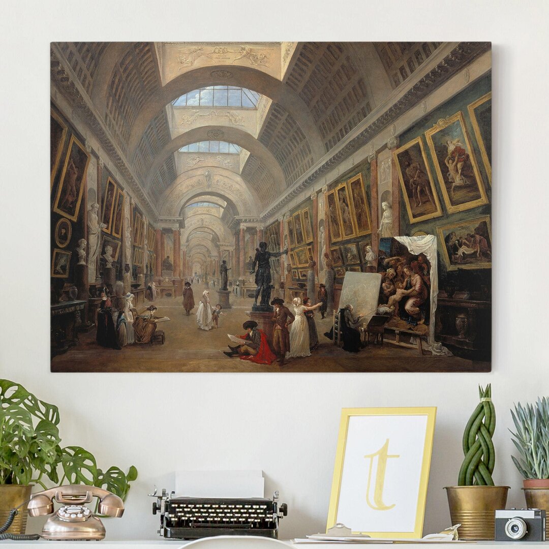 Leinwandbild Ausstattungsprojekt für die Große Galerie des Louvre von Hubert Robert