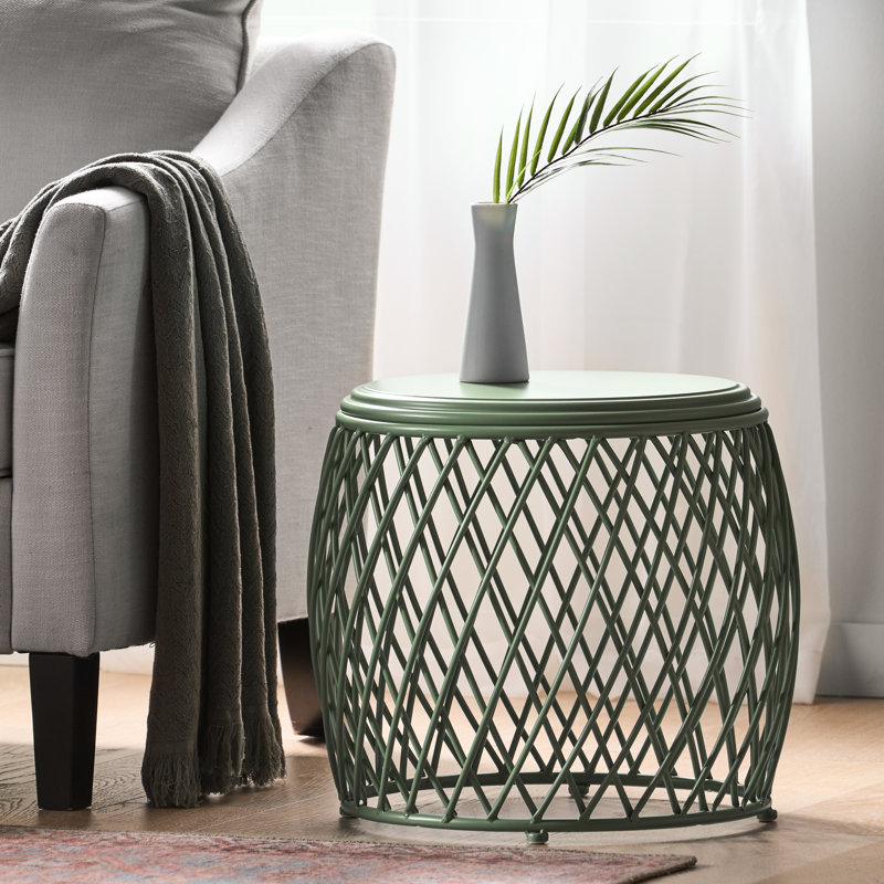 Table d'appoint Matte, Vert