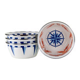 Set of 4 Crab House Salad Bowls