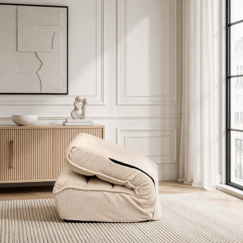 Fauteuil inclinable simple, White-1