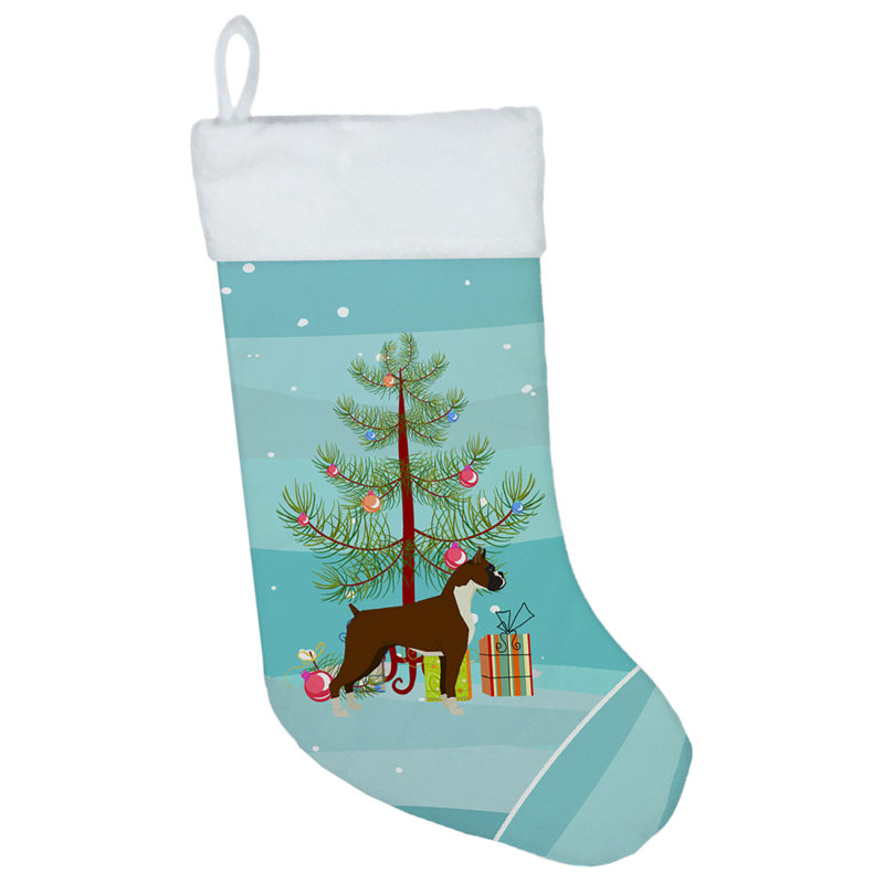 Chaussette de noël joyeux de noël, Boxer brun foncé