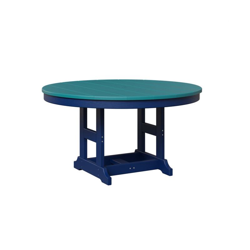 KIDS Outdoor Round Dining Table, Aruba Blue, Pacific Blue