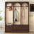 Hall Tree with 8 Hooks and 3 drawers-891431033