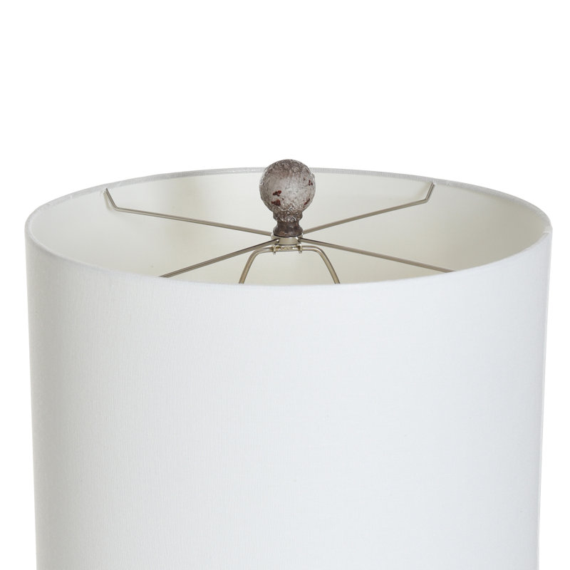 Iaria - Poly Resin Table Lamp Shade, Oatmeal, Bronzecotta