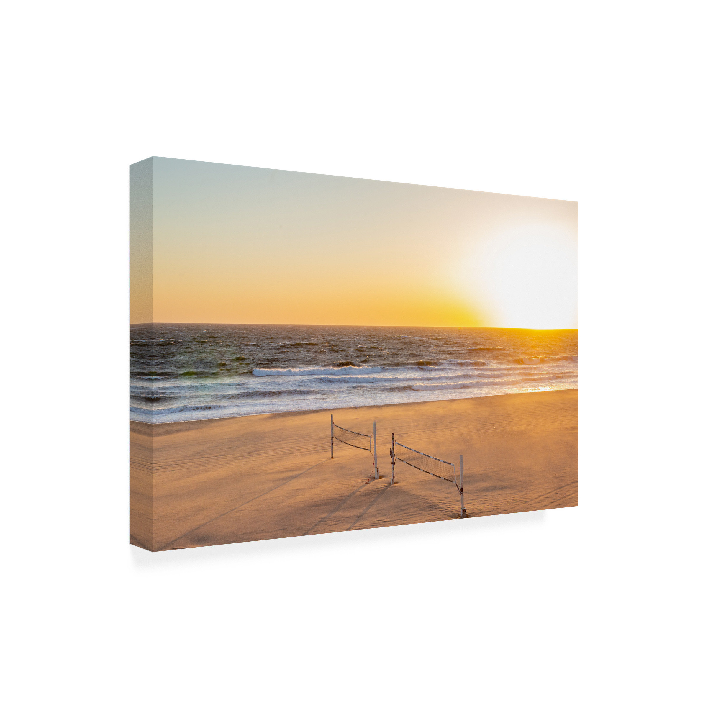 Highland Dunes Wrapped Canvas Wall Art - Jeff Poe Photography 'Sea-Sky ...