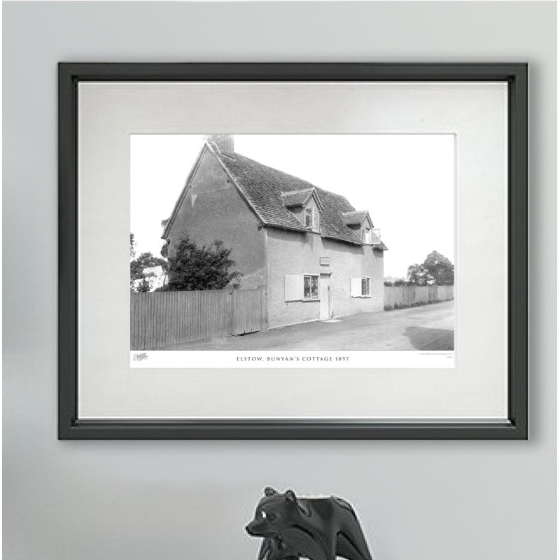 Elstow, Bunyan - Single Picture Frame Print, 28cm H X 36cm W x 2cm D