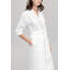 Solange Cotton Blend Terry Cloth Girl / Woman+ Above Knee Bathrobe with Pockets-73523502