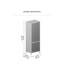 Julina Metal & Glass Display Cabinet with 3-Tier Shelves and Cabinet-179222834