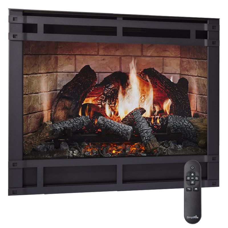 SimpliFire Inception 36-in Electric Fireplace with Decorative Front