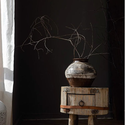 Pot en céramique rétro de style Wabi-Sabi