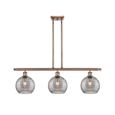 Luminaire suspendu pour îlot de cuisine 3 lumières Ellington