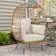 Bayou Breeze Cuccia Egg Patio Chair with Cushions & Reviews | Wayfair