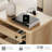 Haikey 3-Drawer Nightstand with Built-In Electrical Outlet-2043092576