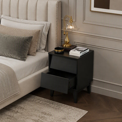 Set of 2 Nightstands Mid Century Modern Nightstand