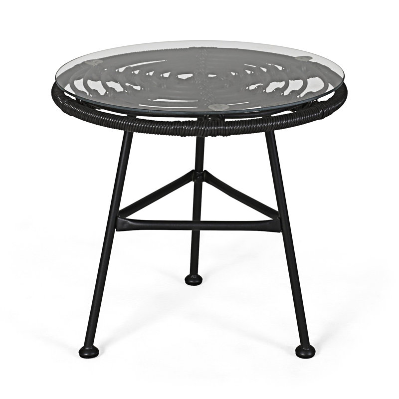 Outdoor Side Table, Gray
