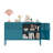  25 Inch Metal Side Cabinet, Double Door TV Stand, Storage Cabinet with Adjustable Shelves-1799605475