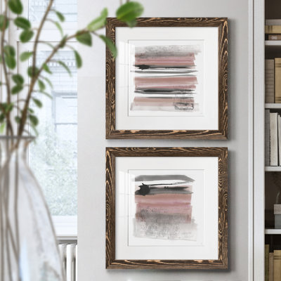 Sundown Turnwood I - ensemble de 2 peintures encadrées