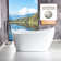 Freestanding Soaking Acrylic Bathtub with Reversible Drain