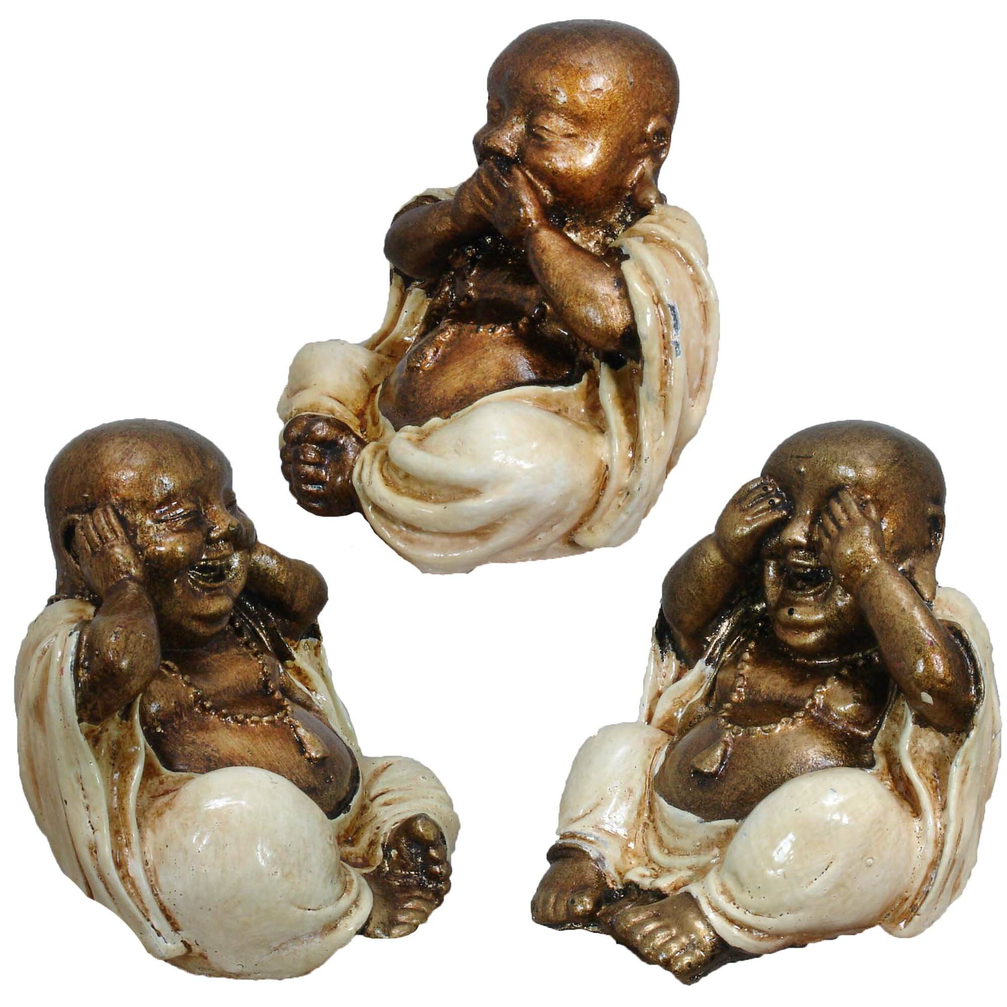 World Menagerie Ensemble de figurine bouddhas 3 pièces Subedi Wise