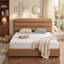 Lit plateforme tapissier avec rangement relevable-230536762-231838670