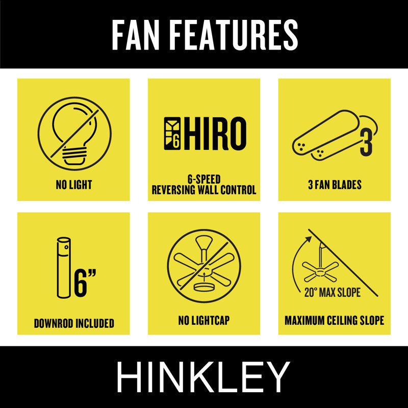 Hinkley Fan Swell 48" Smart Fan, Heritage Brass, 48" Wide, Natural