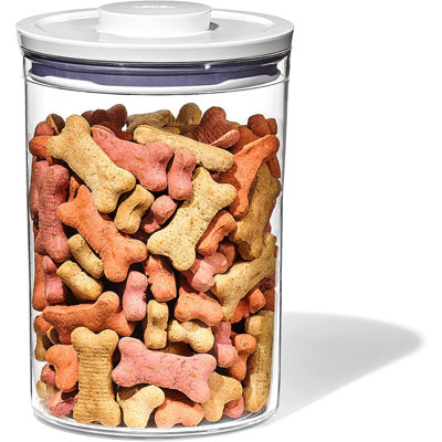 2,5 lb Contenant alimentaire en plastique avec couvercle à pression