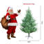 Arbre de Noël artificiel incurvé 6 pi de qualité supérieure avec des branches denses pour Halloween et Noël-1751262137