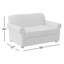 Finn 59" Rolled Arm Sofa Bed Loveseat with Reversible Cushions-1573040468-1491424398