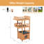 Maison de chat résistante aux intempéries avec 2 portes de secours et balcons doubles, naturel
