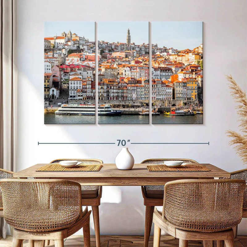 Aime Porto Portugal Skyline, 42" H x 65" W