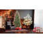 Snow-Tipped PE+PVC Hinged Christmas Tree With Warm White LED Lights, Berries & Pine Cones-1845912785