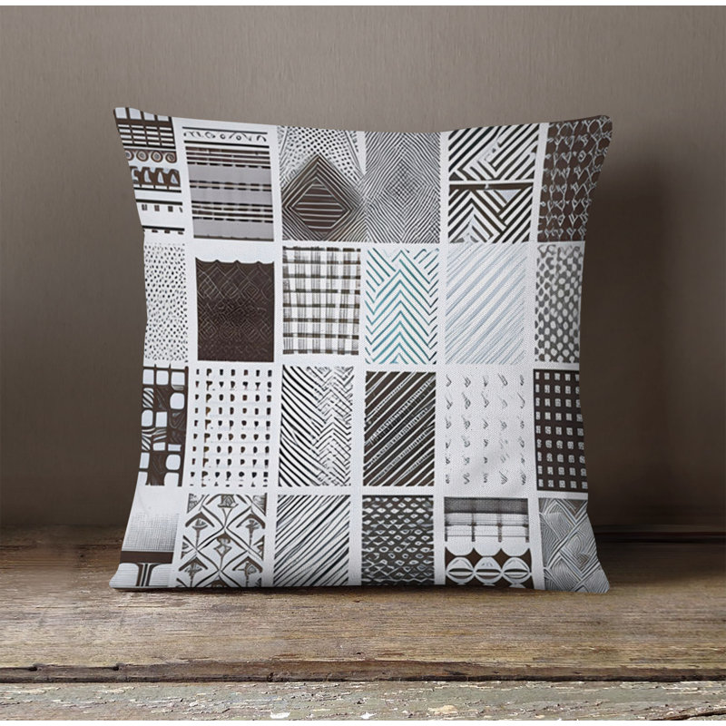 Throw Pillow, 16"H x 16"W, Pillow Cover Only - No Insert