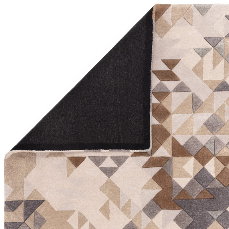 Kinta Pink Area Rug, Brown/Beige/Grey, Rectangle 120 x 170cm