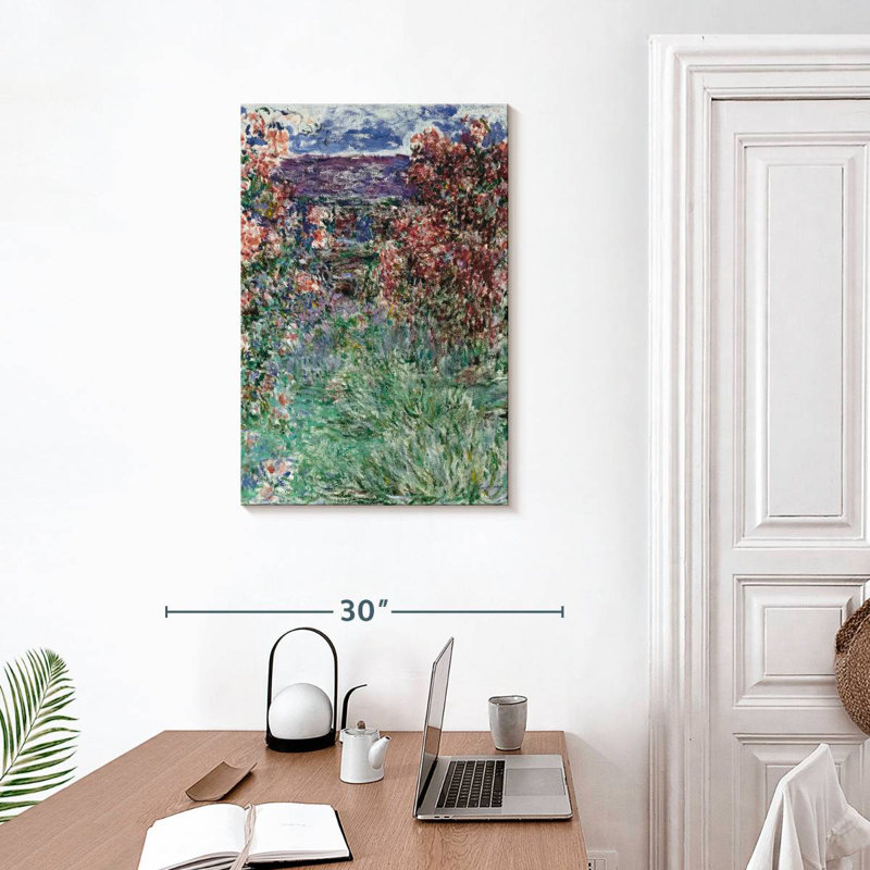 La maison parmi les roses 1925, H 30 po x l 20 po