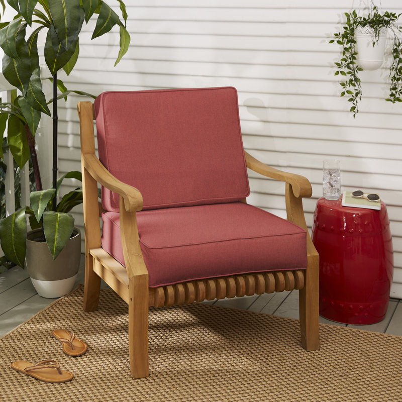 Coussin de siège / dossier Provo Sunbrella, L 23,5 po x P 23 po, Toile Toile Henna Sunbrella®