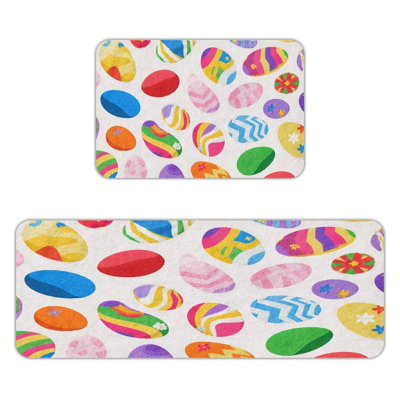 Tapis de cuisine antidérapant 2 pièces