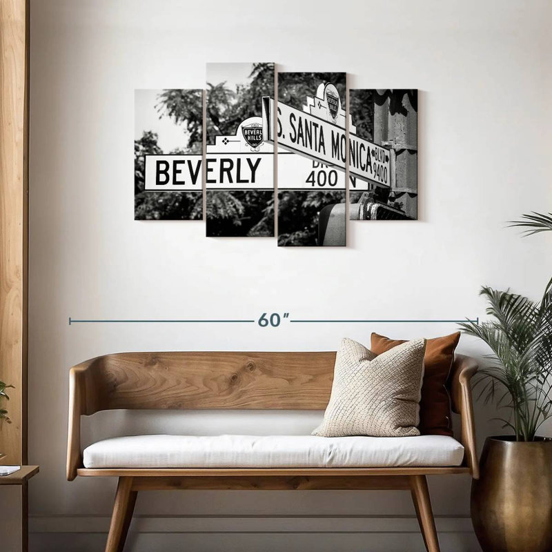 Plaque de rue Nicci, Californie, LA, H 27 po x l 43 po