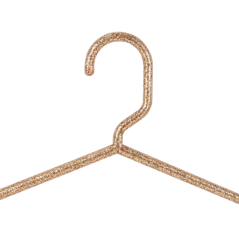 Cintre standard en plastique Granite Look Hangers pour robe / chandail / chandail, Or