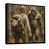Toile avec cadre flottant noir