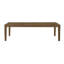 Grande table de salle à manger transitionnelle à finition brune avec rallonge à rallonge de style maison de campagne moderne 1 pièce