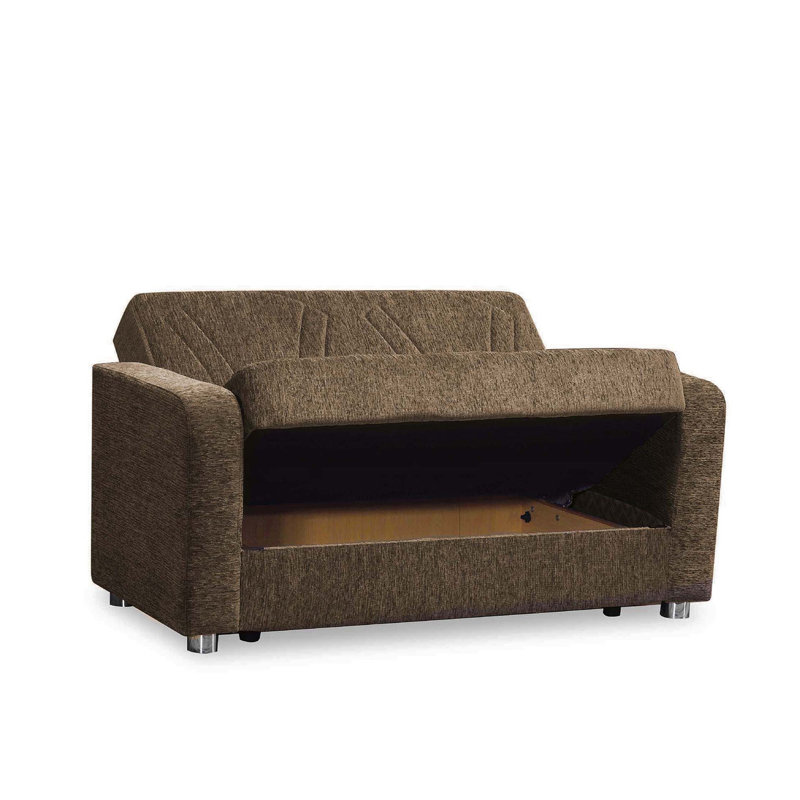 Causeuse convertible avec rangement Primenest Gravita, beige, Beige